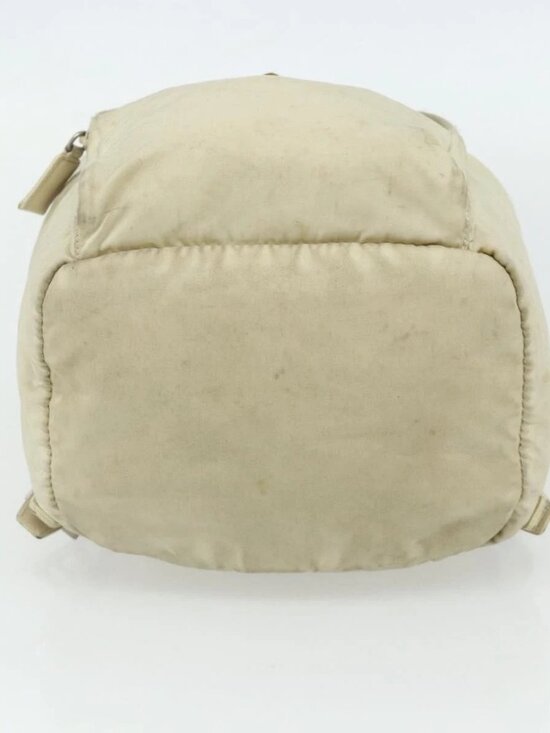 PRADA Backpack Nylon Ivory Silver Auth 175828 main image 14